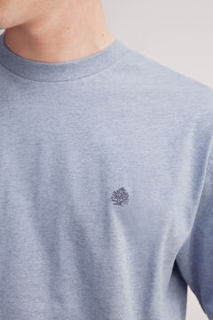 Springfield Playera melange básica azul