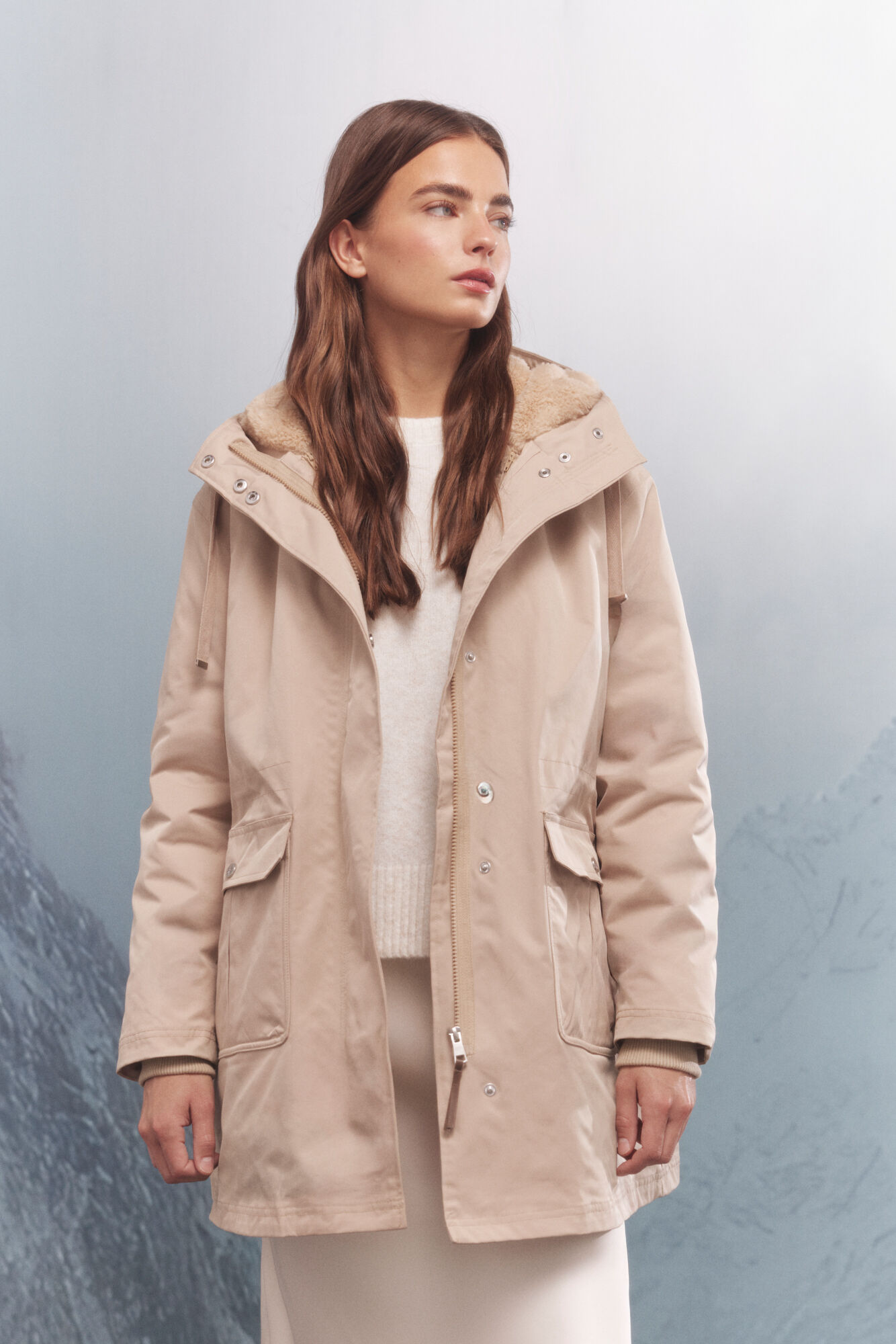 Springfield Parka con capucha repelente al agua 2 en 1