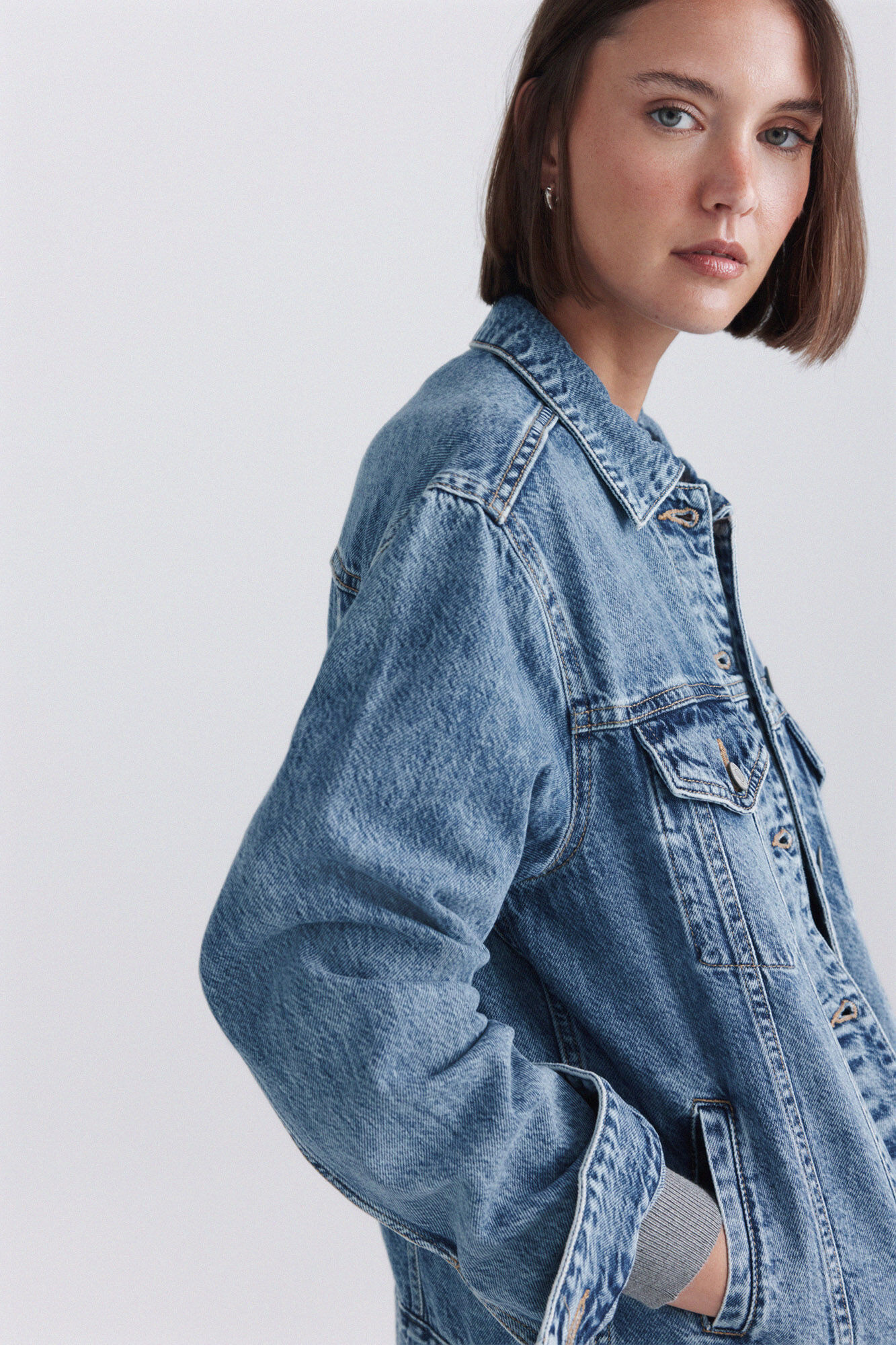 Springfield Chamarra denim oversize