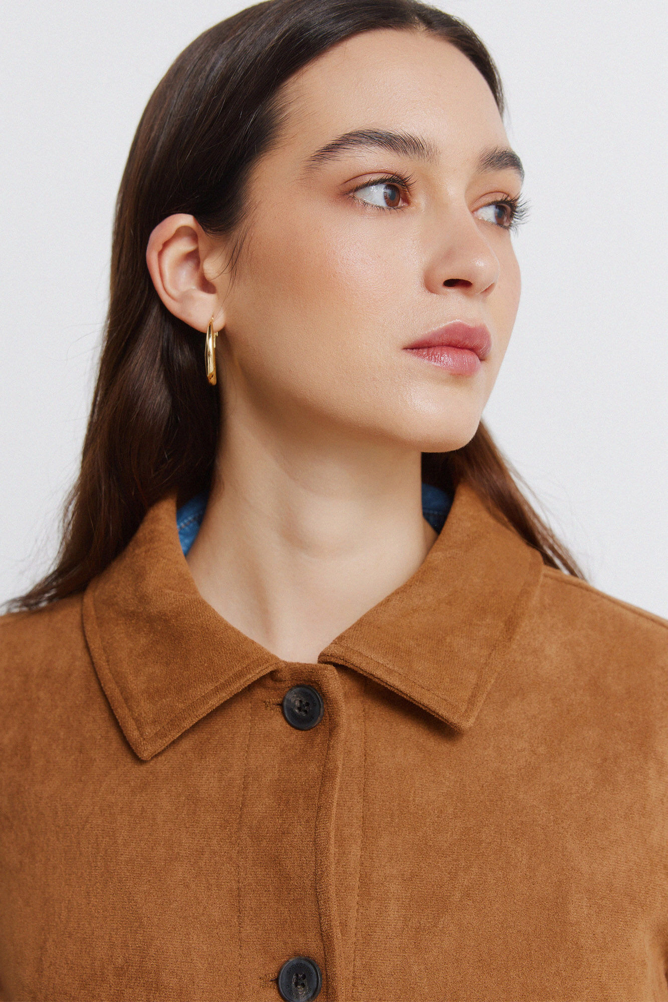 Springfield Chamarra de ante con bolsillos