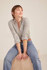 Springfield Blusa Básica Algodón beige