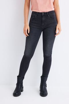 Springfield Jeans Skinny Push up negro