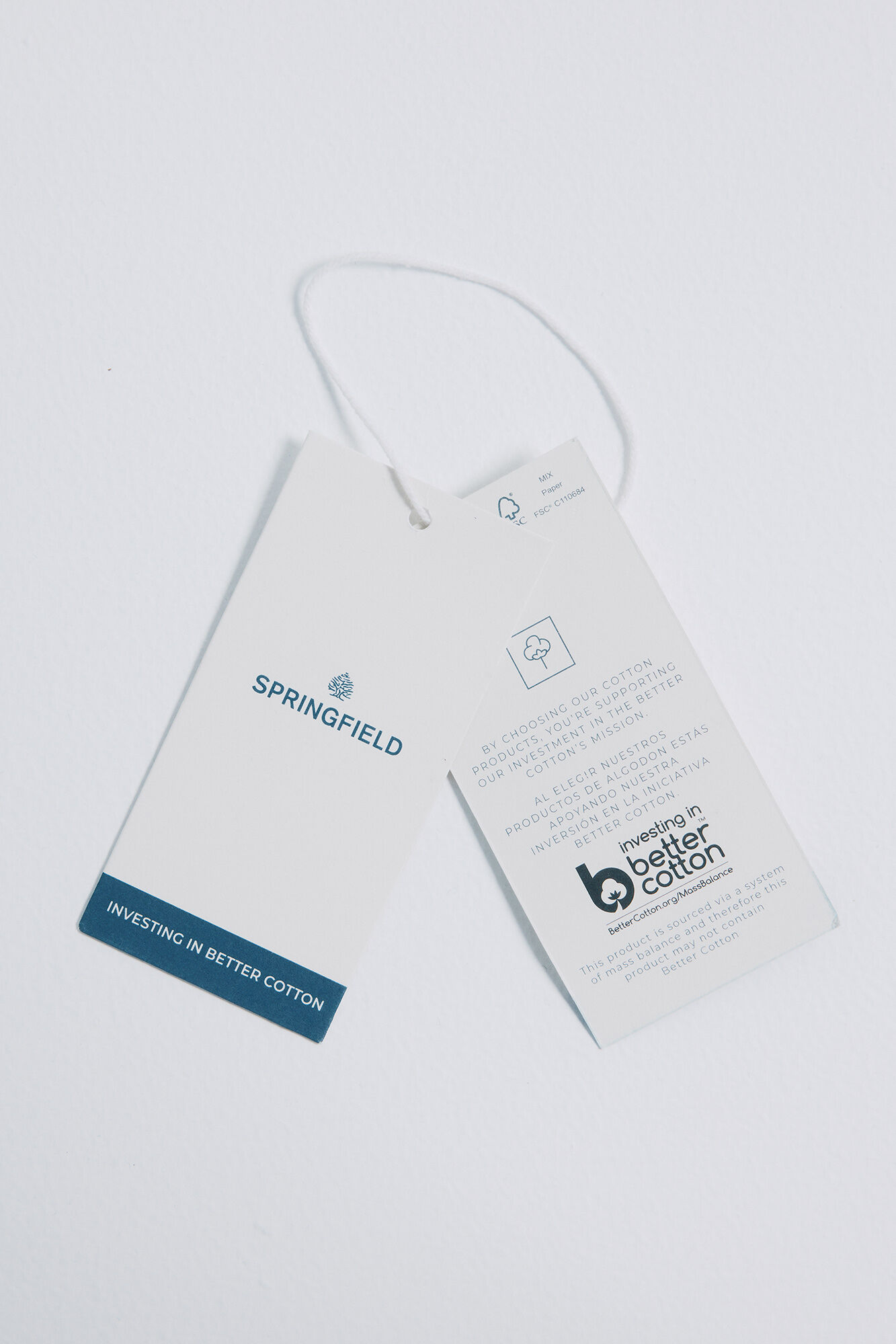 Springfield Playera gr&aacute;fica tropical marfil