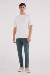 Springfield Pantalón slim fit de 5 bolsillo azul
