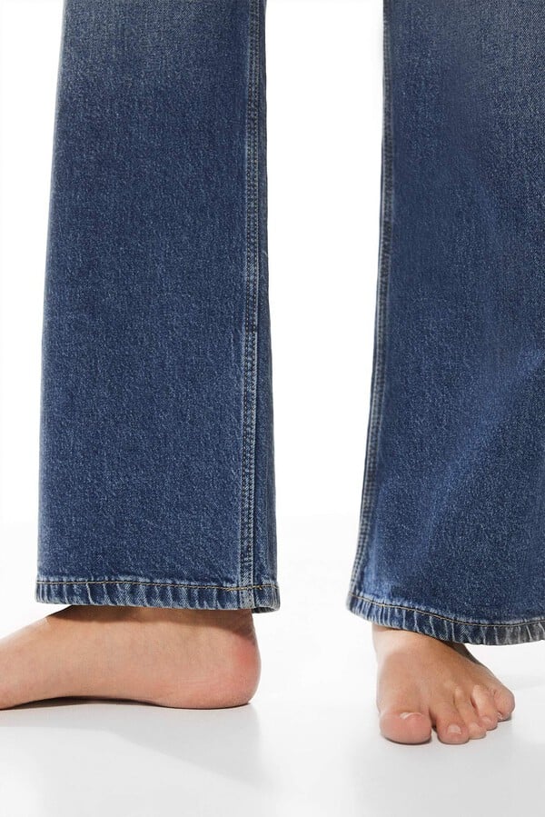 Springfield Jeans straight wide azul medio