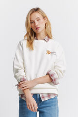 Springfield Sudadera Caf&eacute; boheme blanco