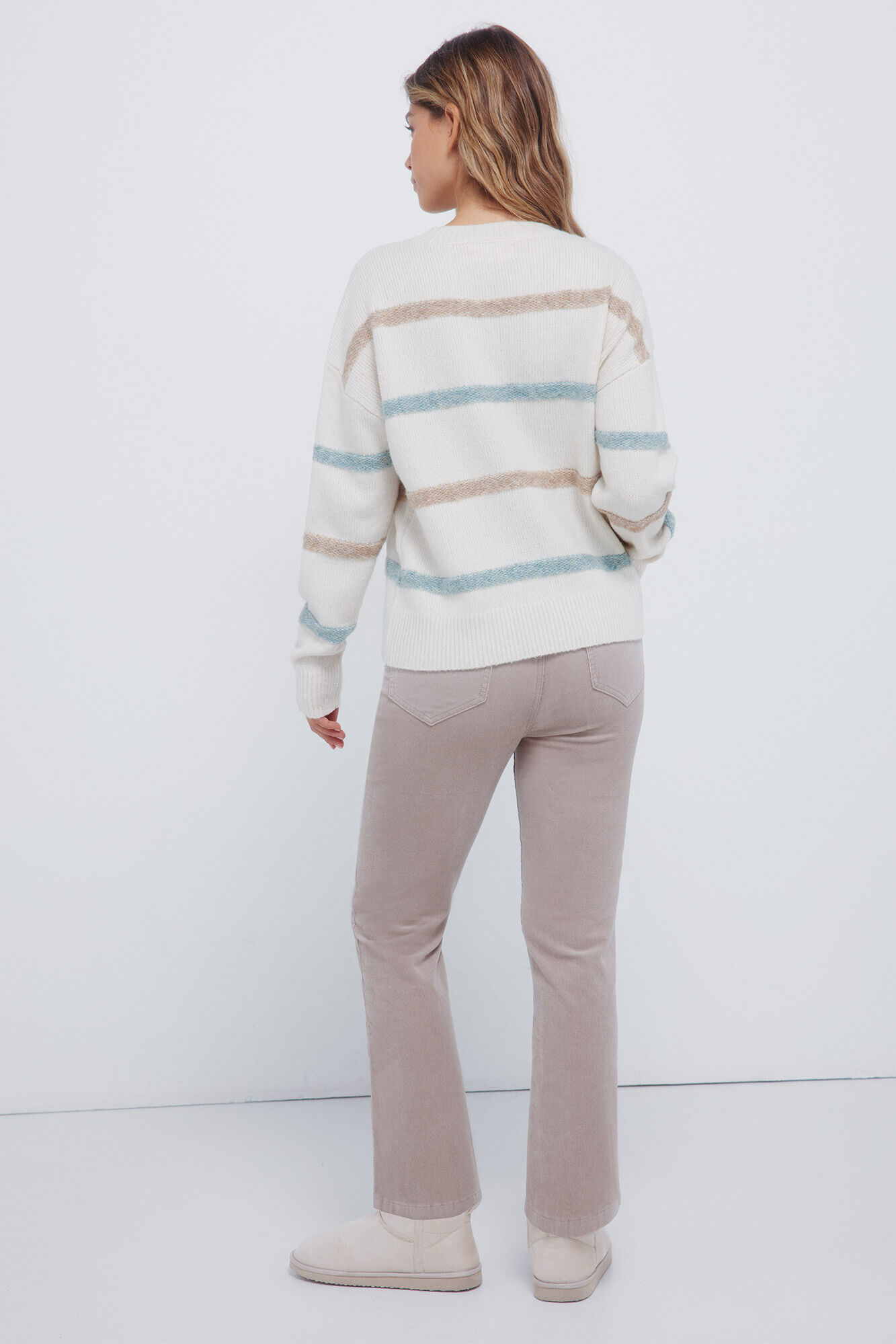 Springfield Pantalones acampanados de pana caf&eacute;