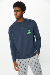 Springfield Pijama largo Disney Rana Gustavo azul indigo