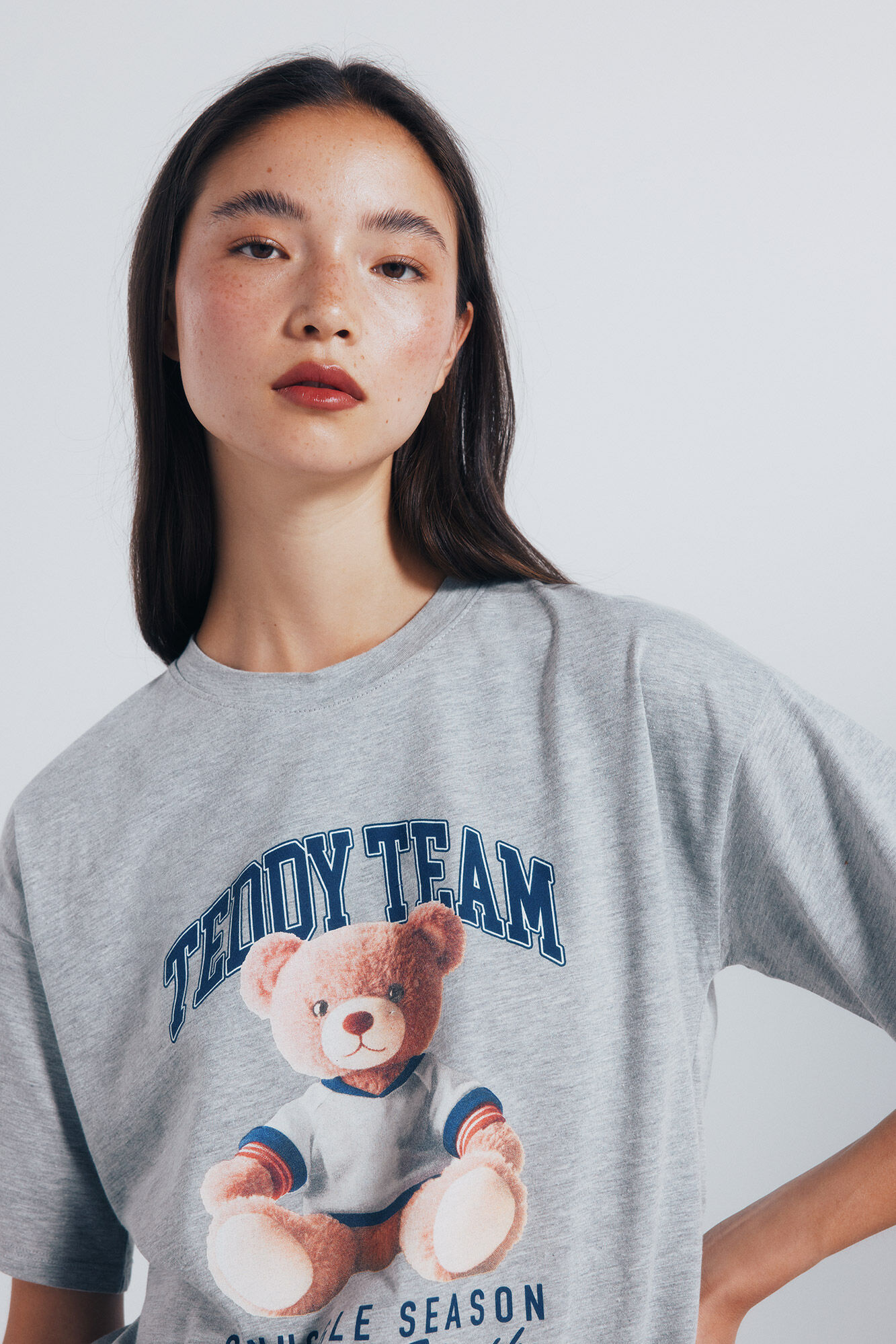Springfield Playera "Teddy team" gris
