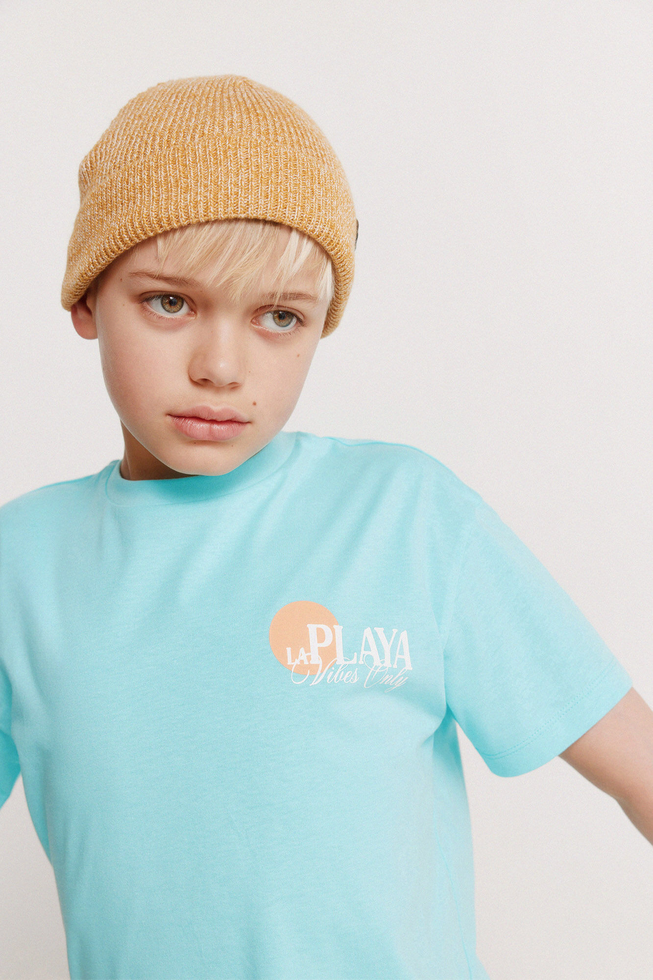 Springfield Kids Playera manga corta de playa para ni&ntilde;o negro
