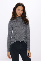 Springfield Playera cuello perkins tacto suave gris