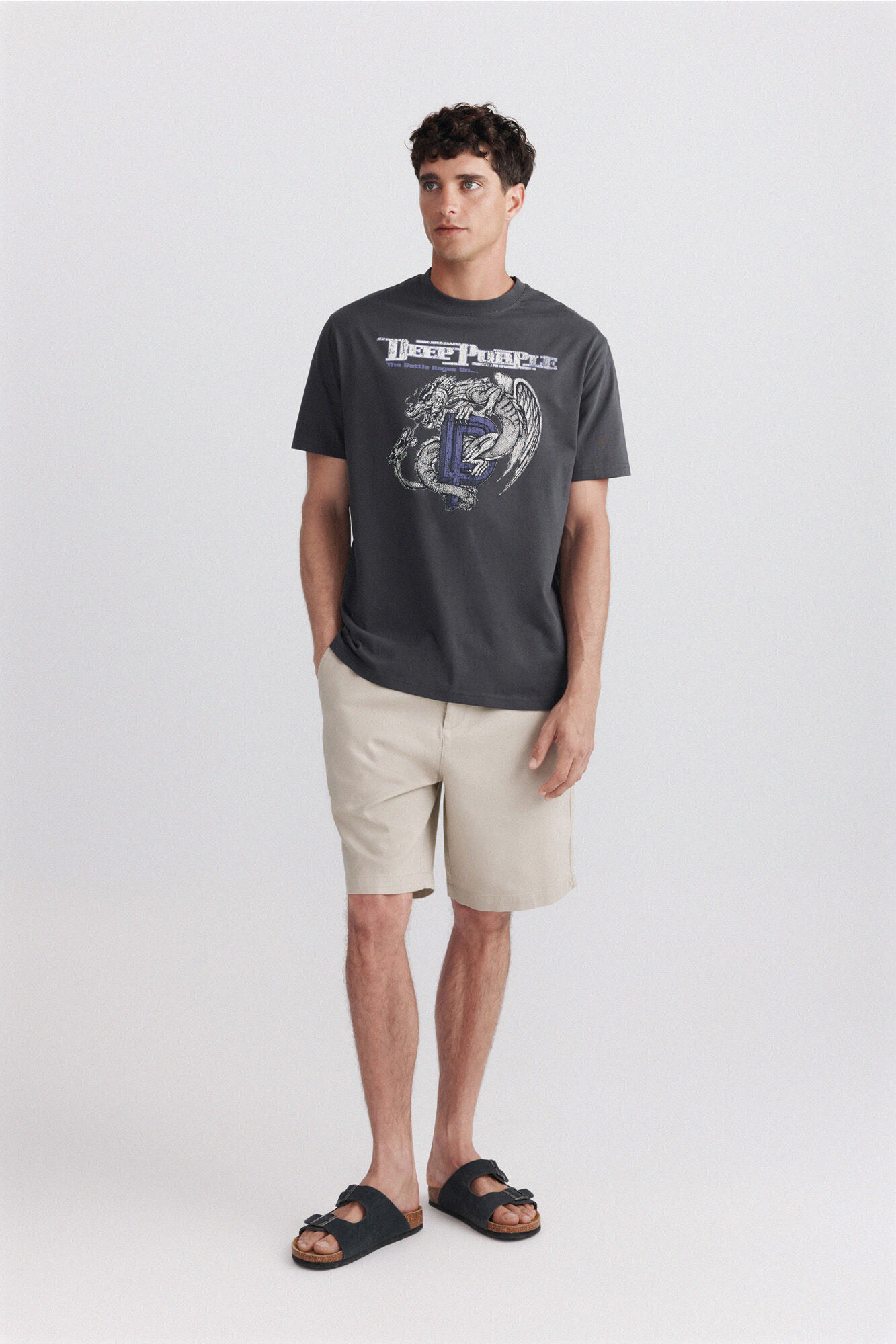 Springfield Playera Deep Purple gris