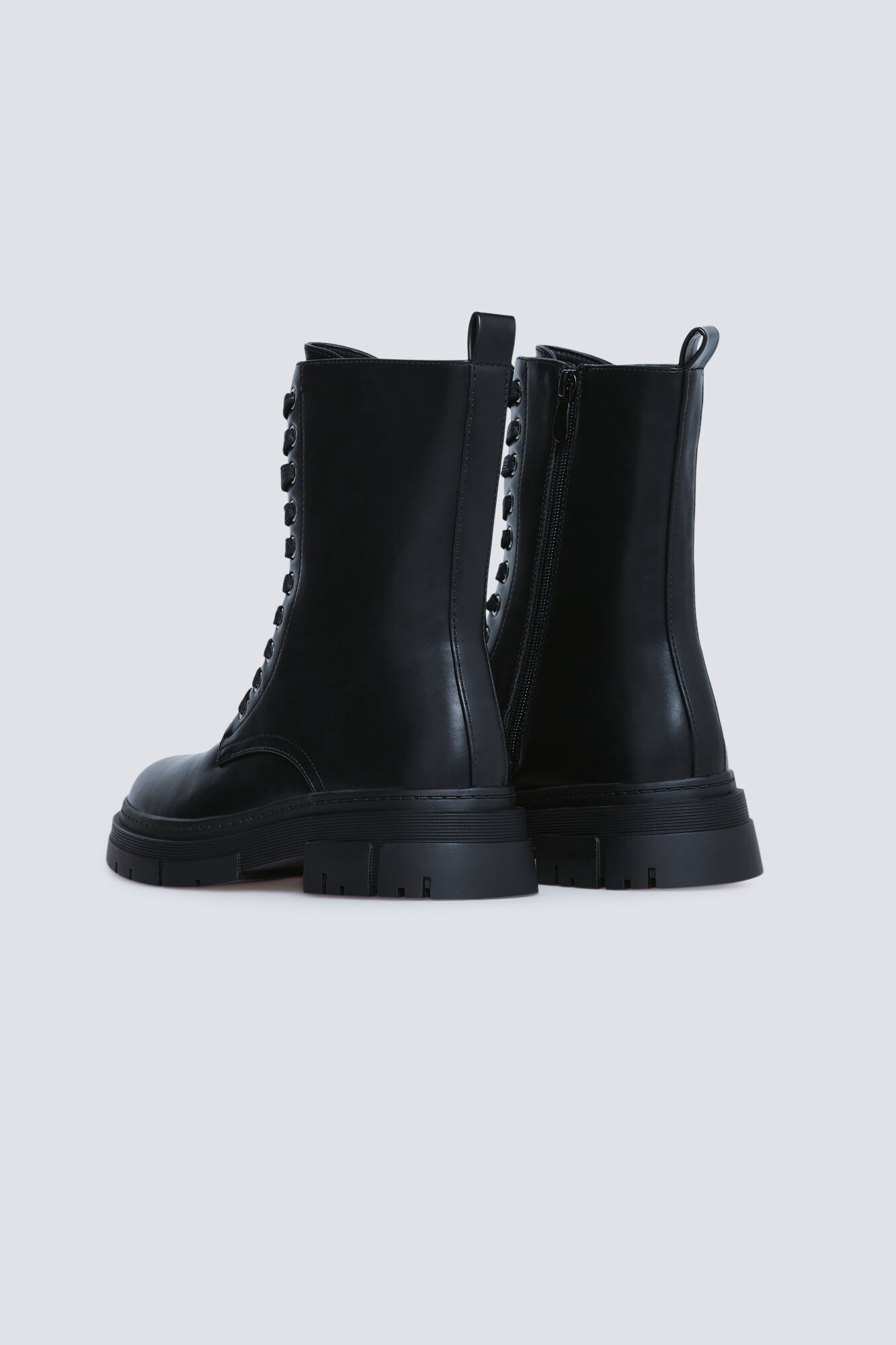 Springfield Botines militares cordones  negro