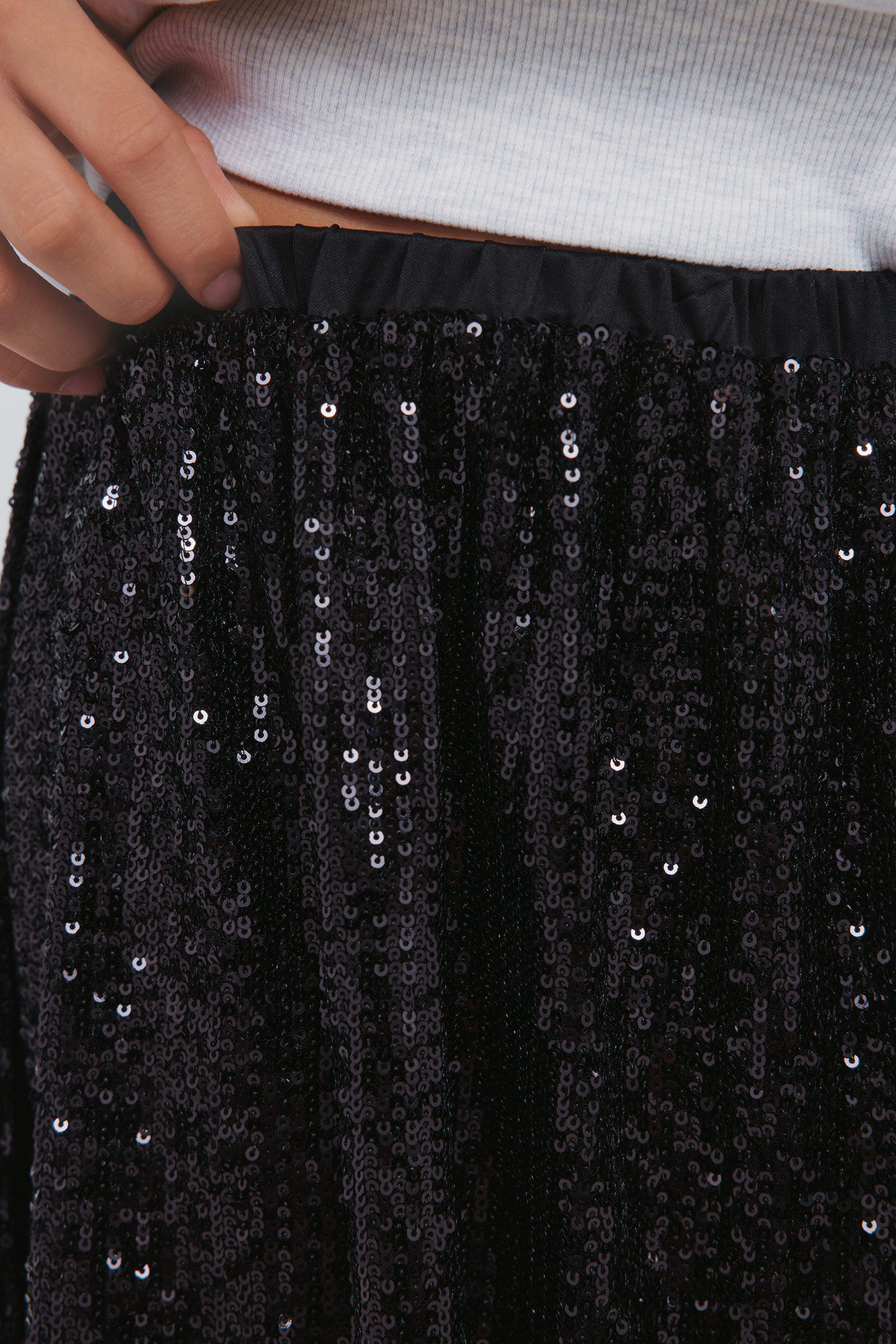 Springfield Kids Falda de lentejuelas de ni&ntilde;a negro