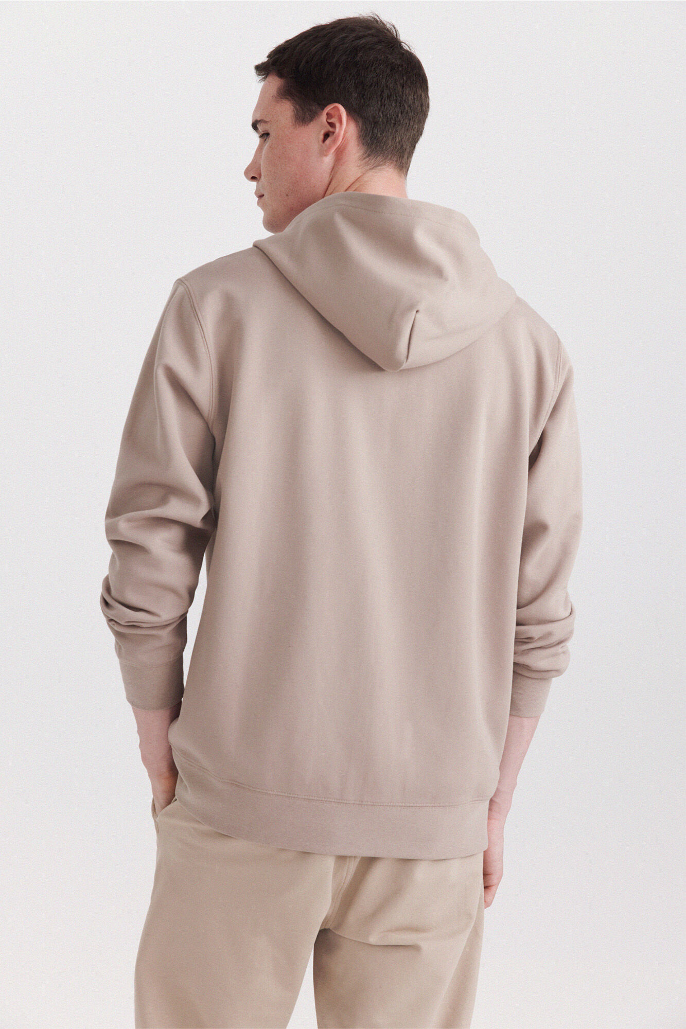 Springfield Sudadera t&eacute;cnica con capucha caf&eacute;