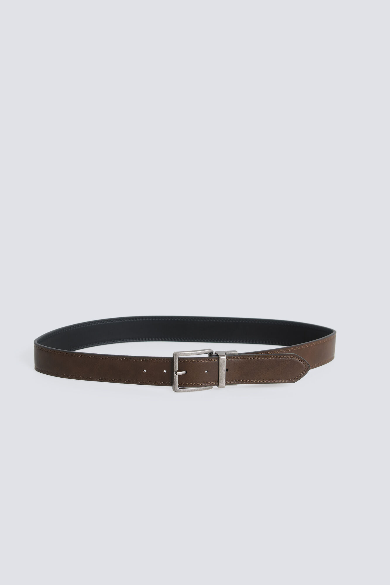 Springfield Cintur&oacute;n de mezclilla reversible negro