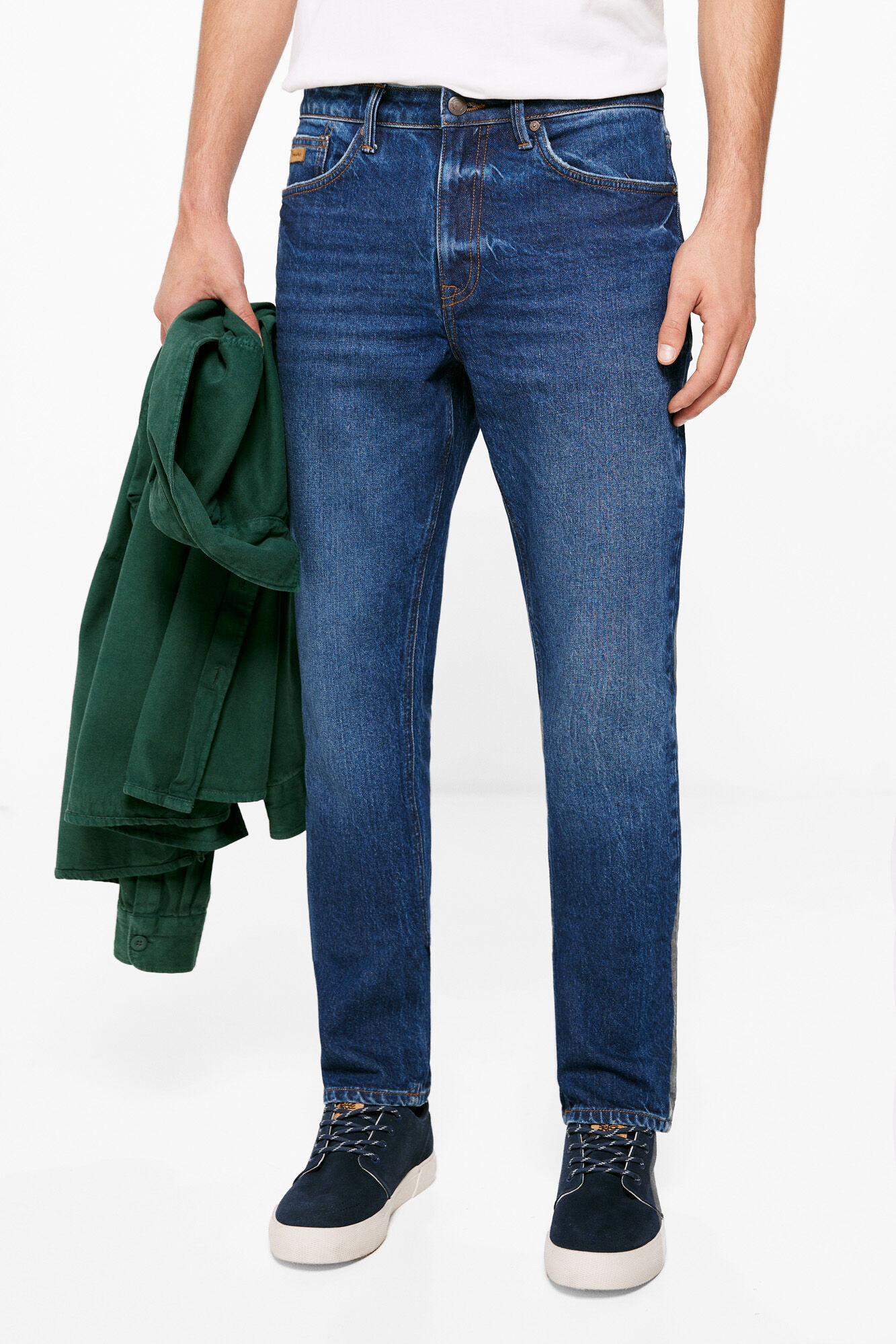 Springfield Jeans slim lavado medio oscuro azulado