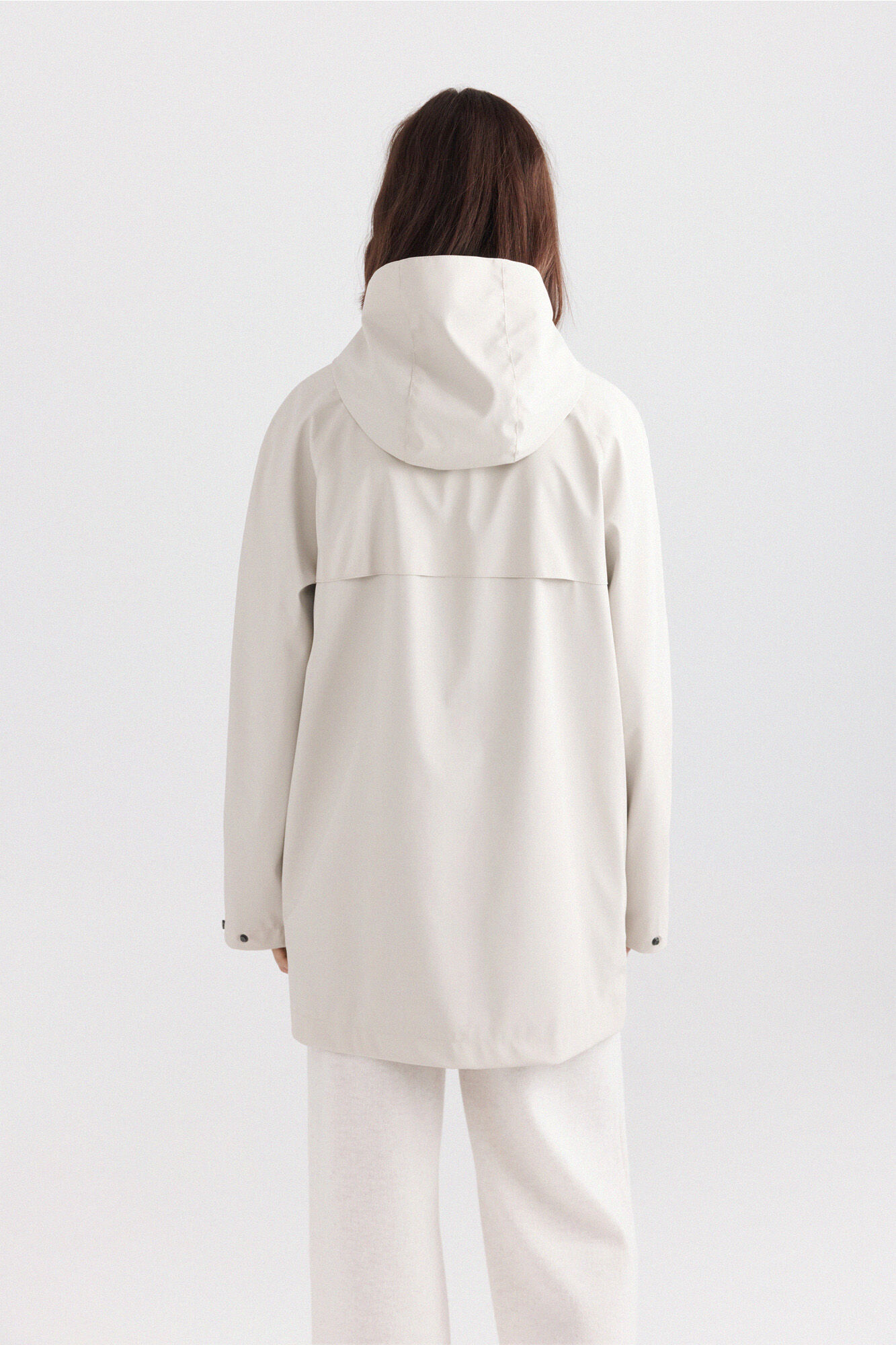 Springfield Chamarra impermeable con capucha beige