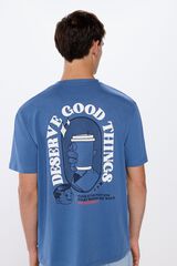 Springfield Playera coffe azul tinta