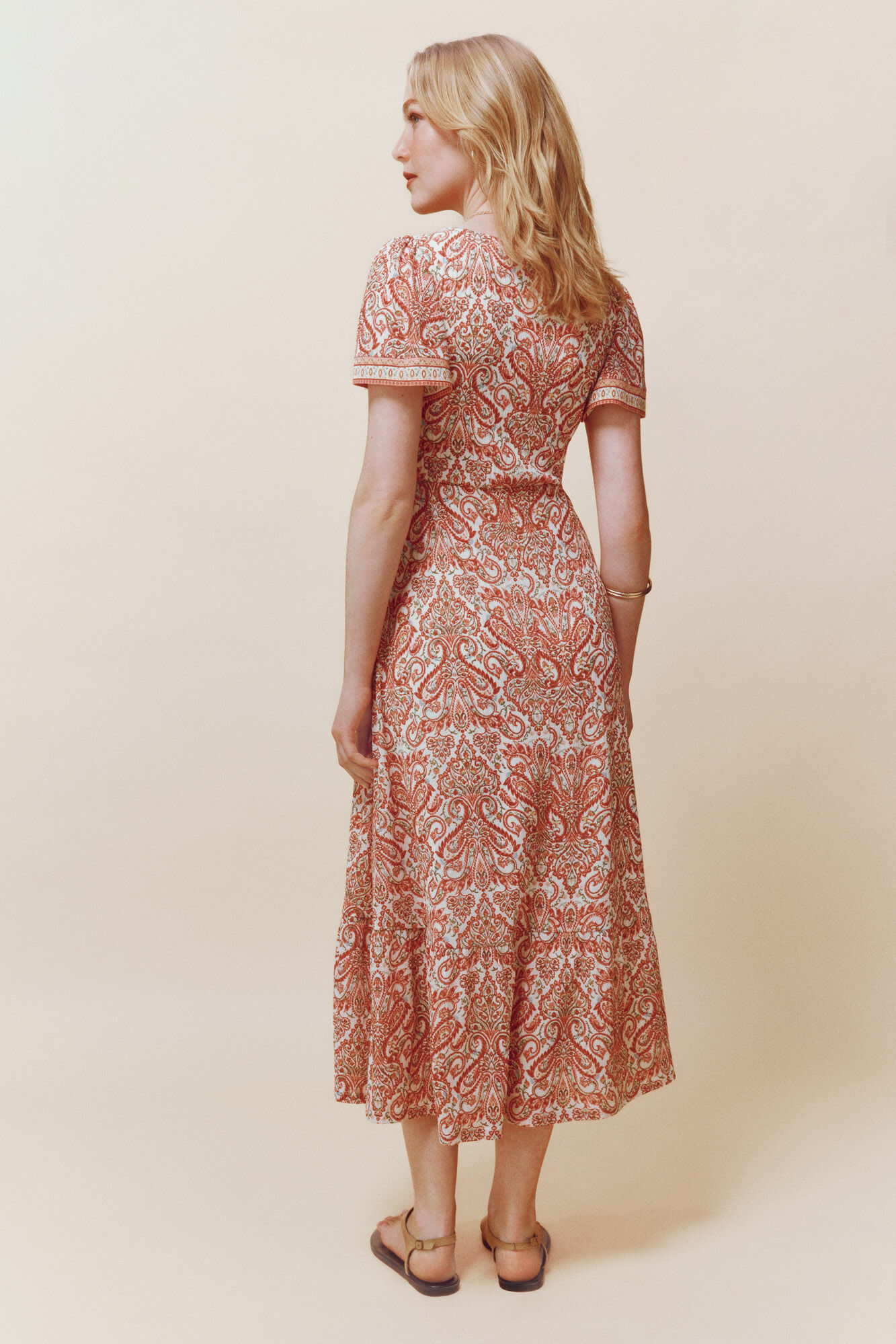 Springfield Vestido Mykonos marfil