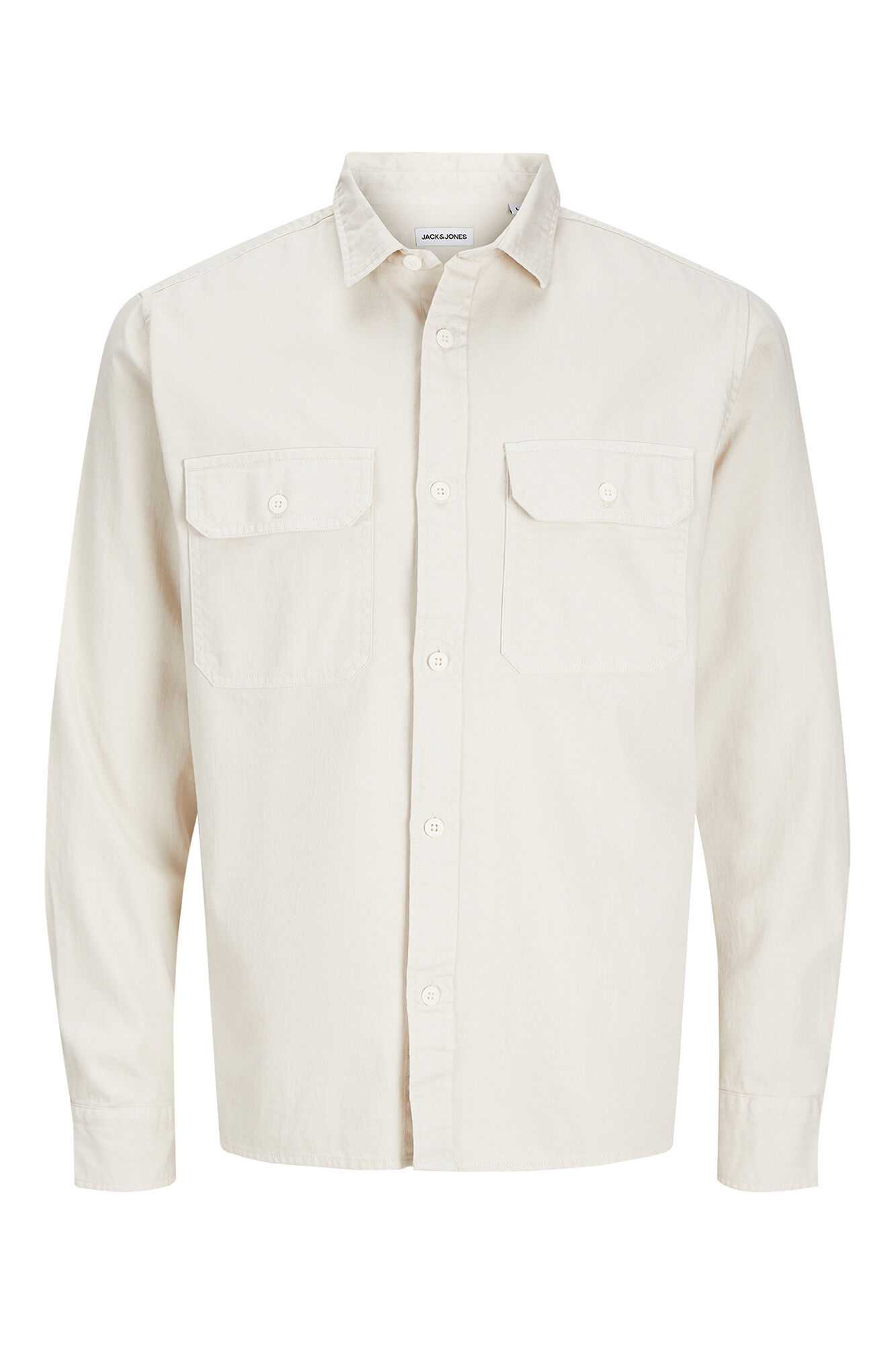 Jack & Jones Camisa de sarga regular fit gris