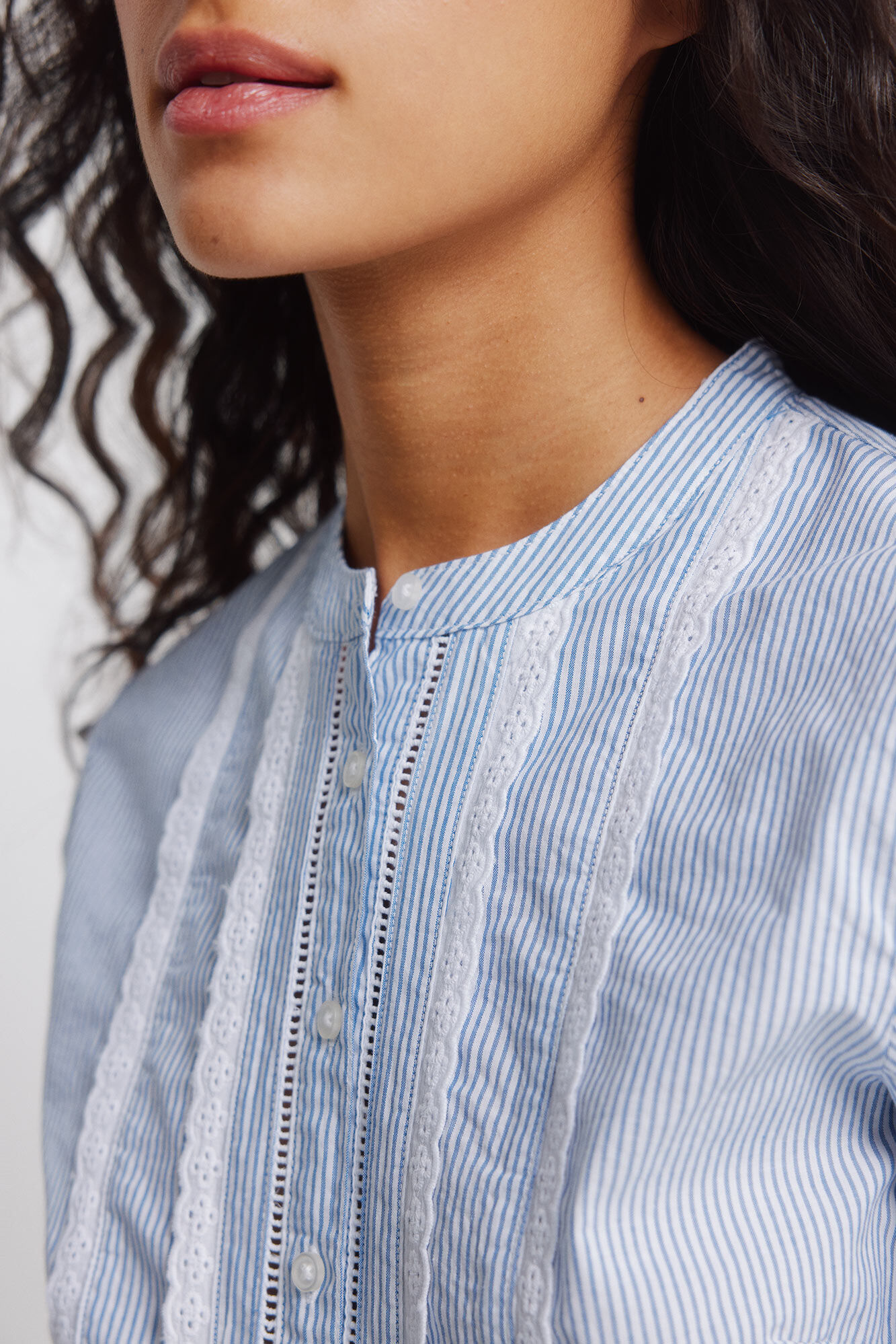 Springfield Camisa rom&aacute;ntica encaje