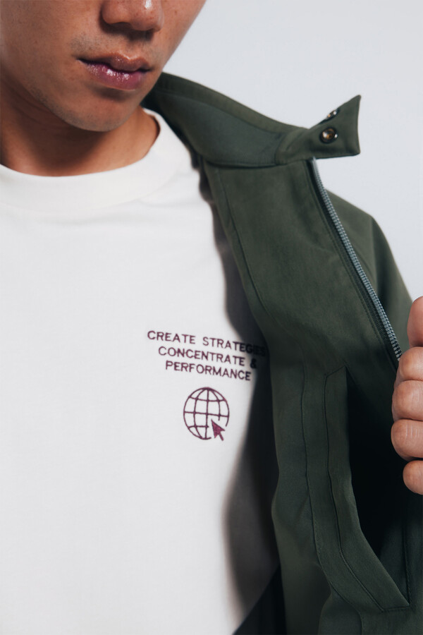 Springfield Chamarra algodón kaki