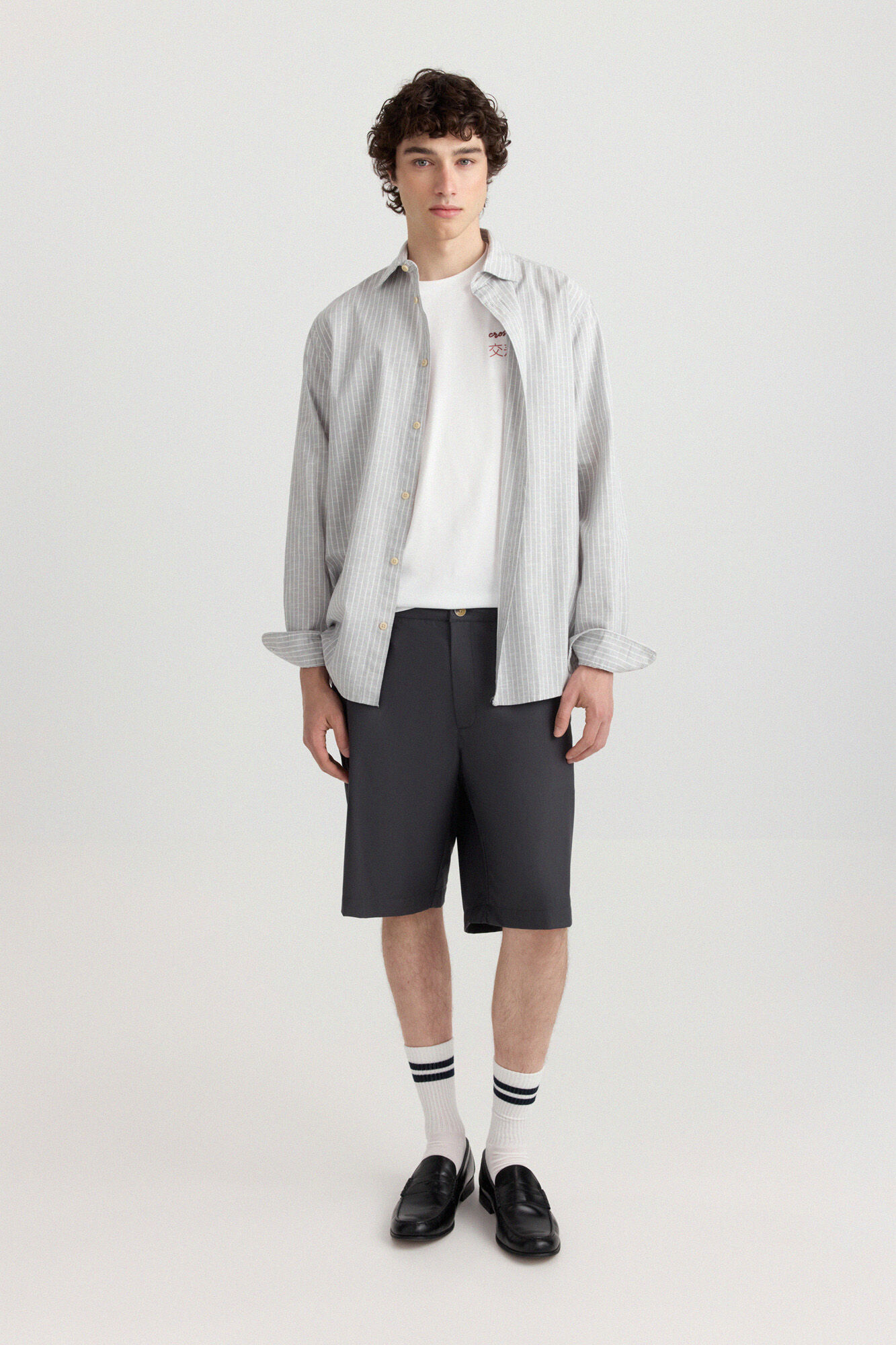 Springfield Bermudas relaxed fit gris