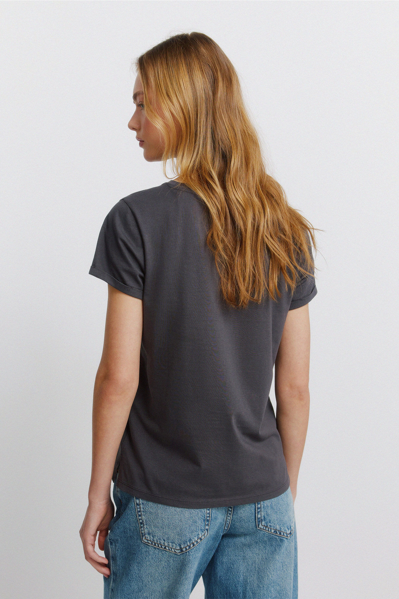 Springfield Playera de manga corta "Rollings stones" gris