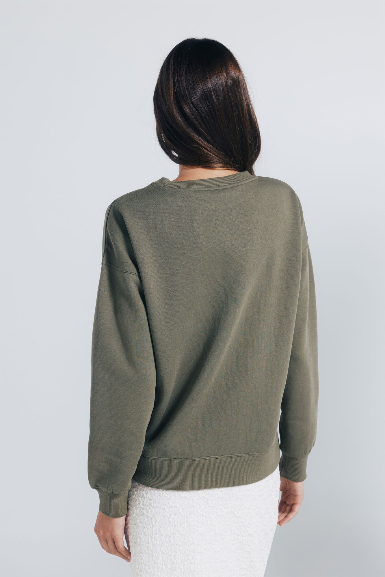 Springfield Falda midi crochet blanco