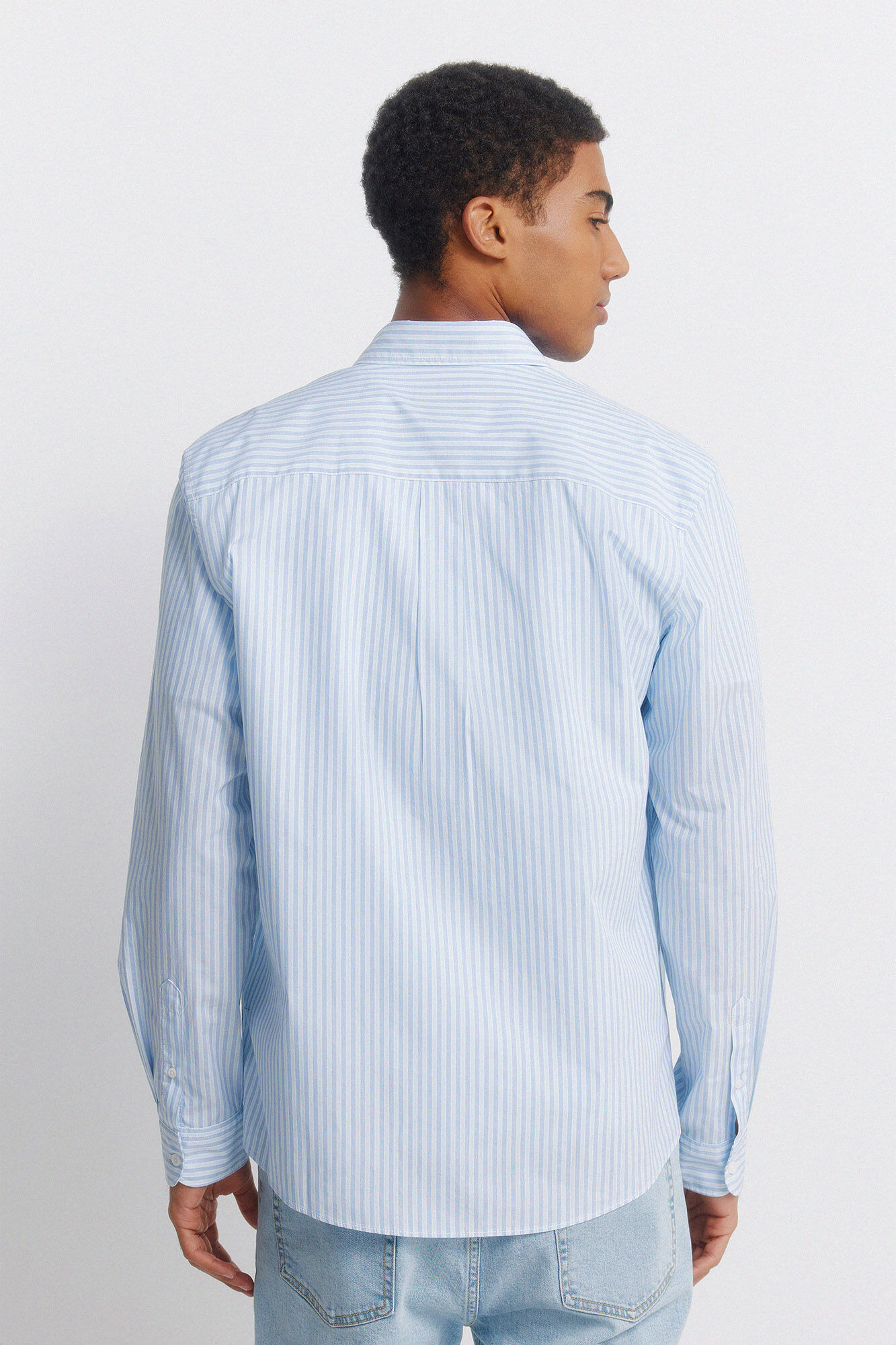 Springfield Camisa de popel&iacute;n azul