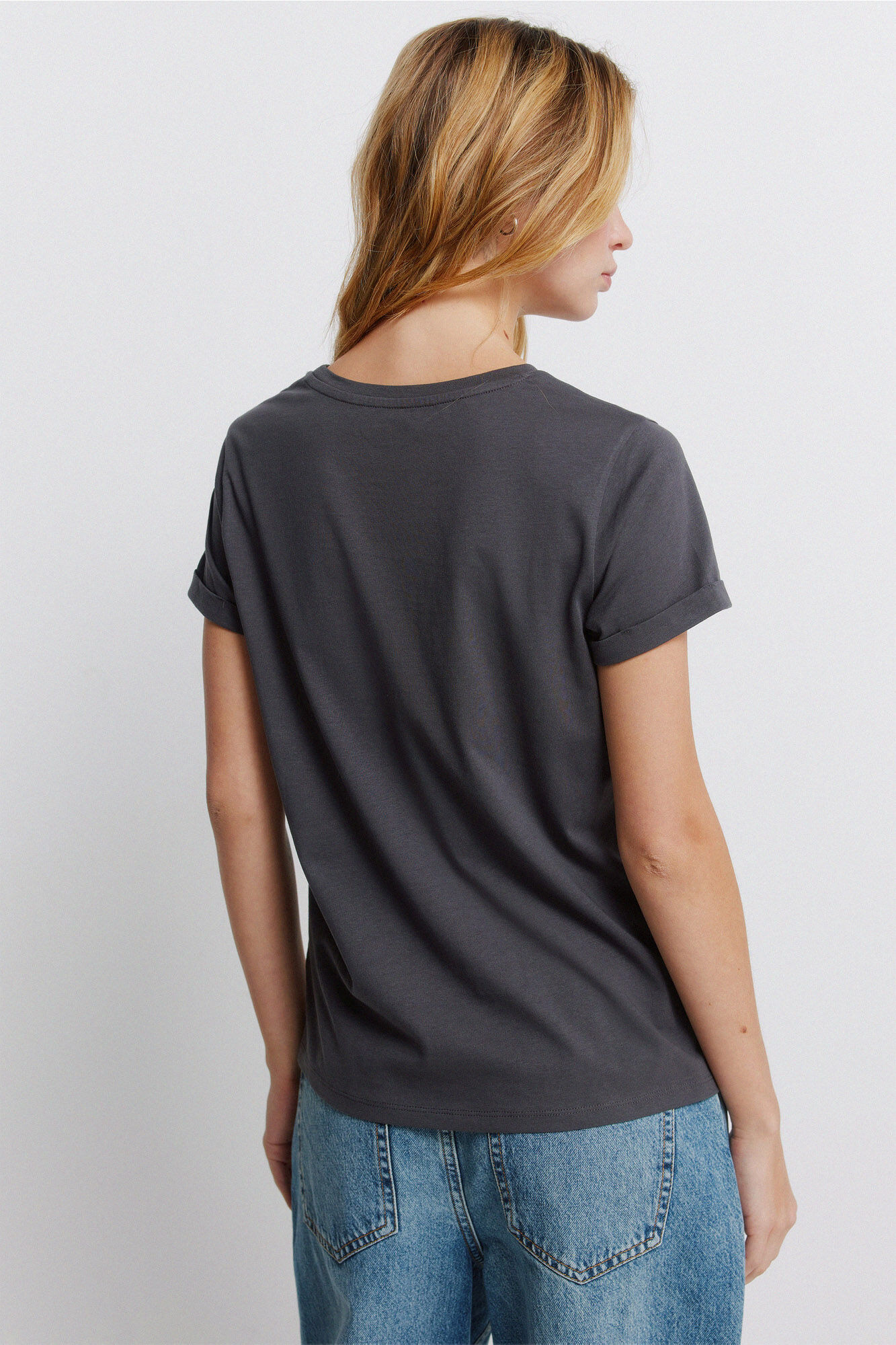 Springfield Playera manga corta gris