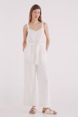 Springfield Jumpsuit tirantes algodón café