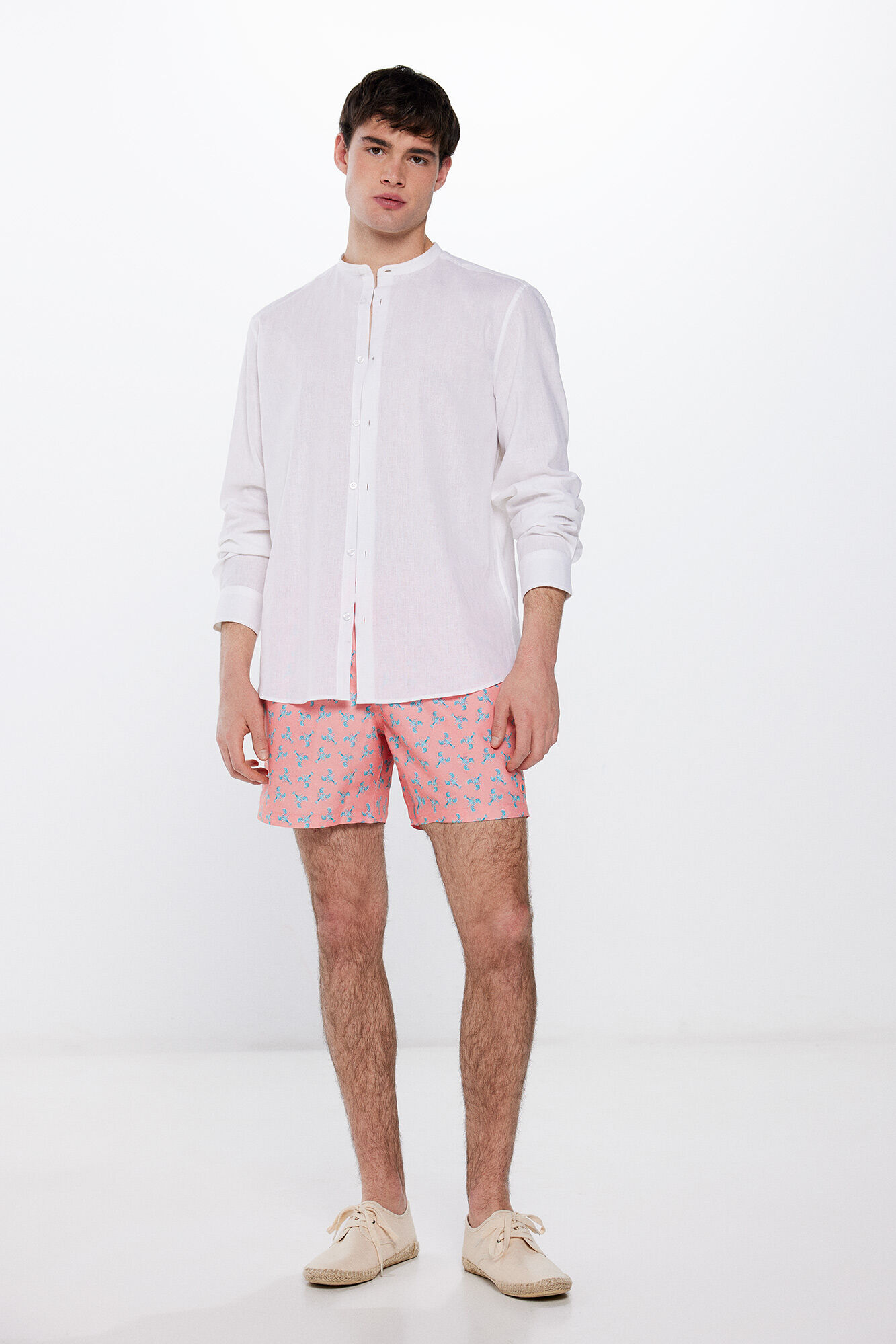 Springfield Ba&ntilde;ador estampado langostas estampado