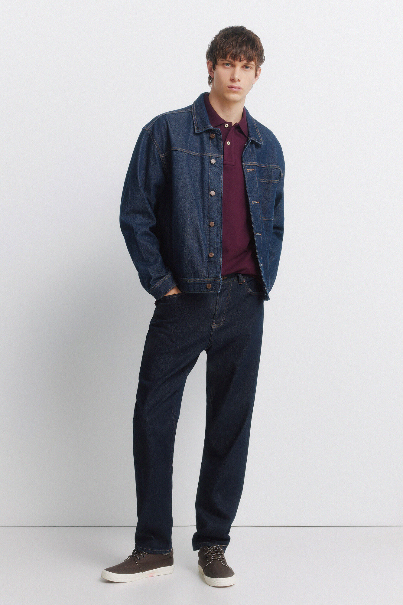 Springfield Polo b&aacute;sico regular fit p&uacute;rpura