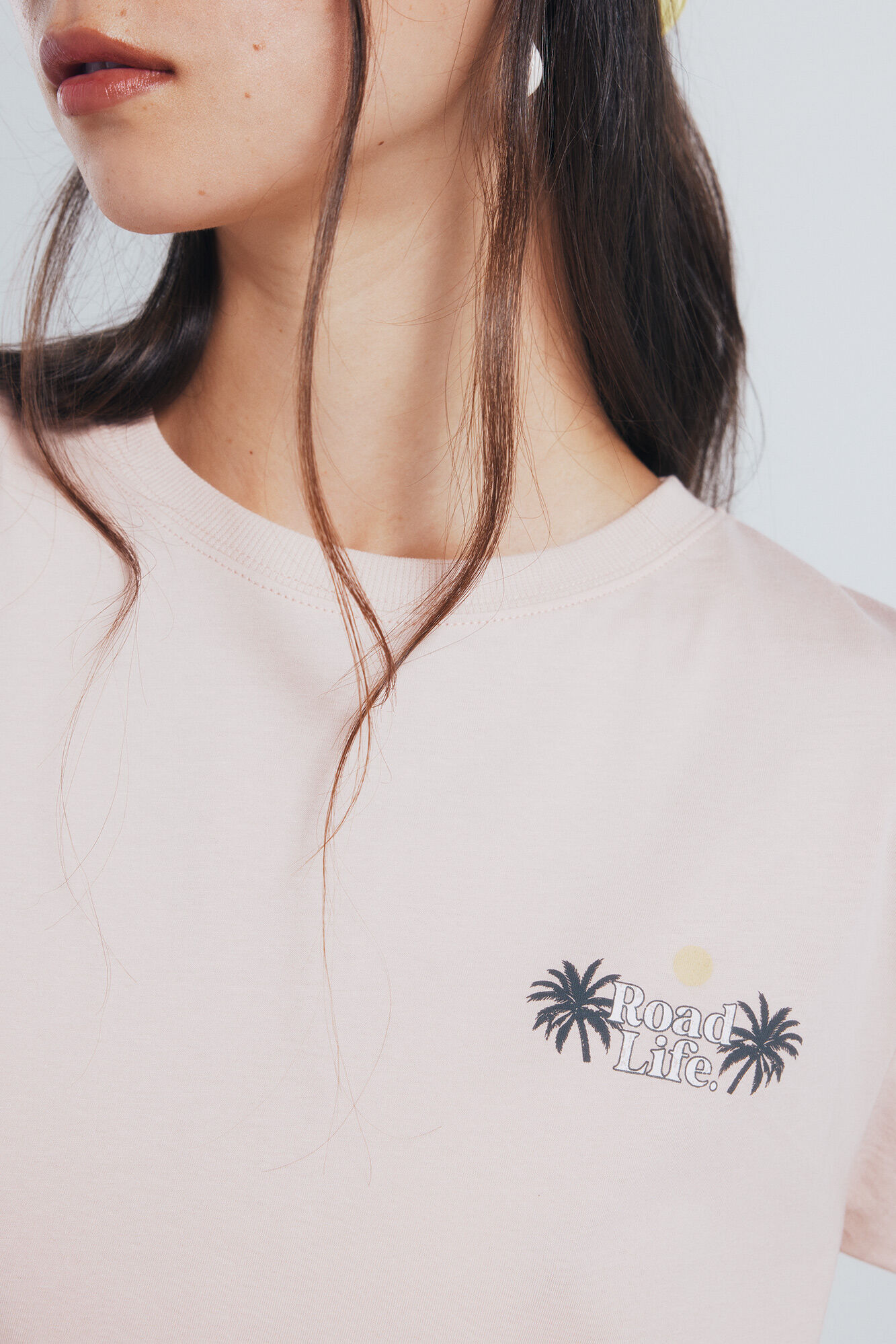 Springfield Playera gr&aacute;fica espalda naranja