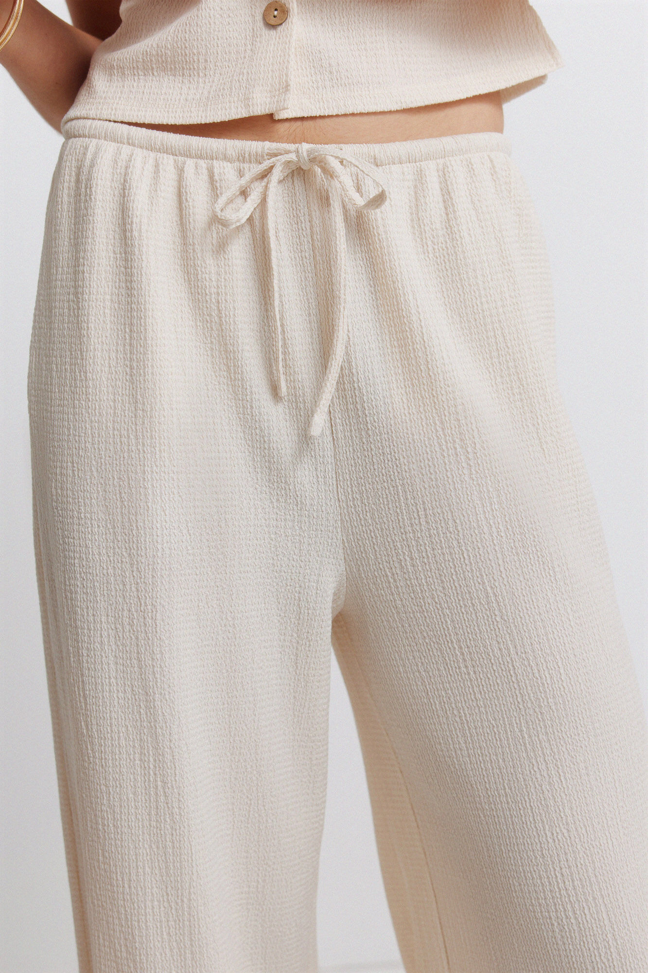 Springfield Pantal&oacute;n largo holgado de estructura estampado