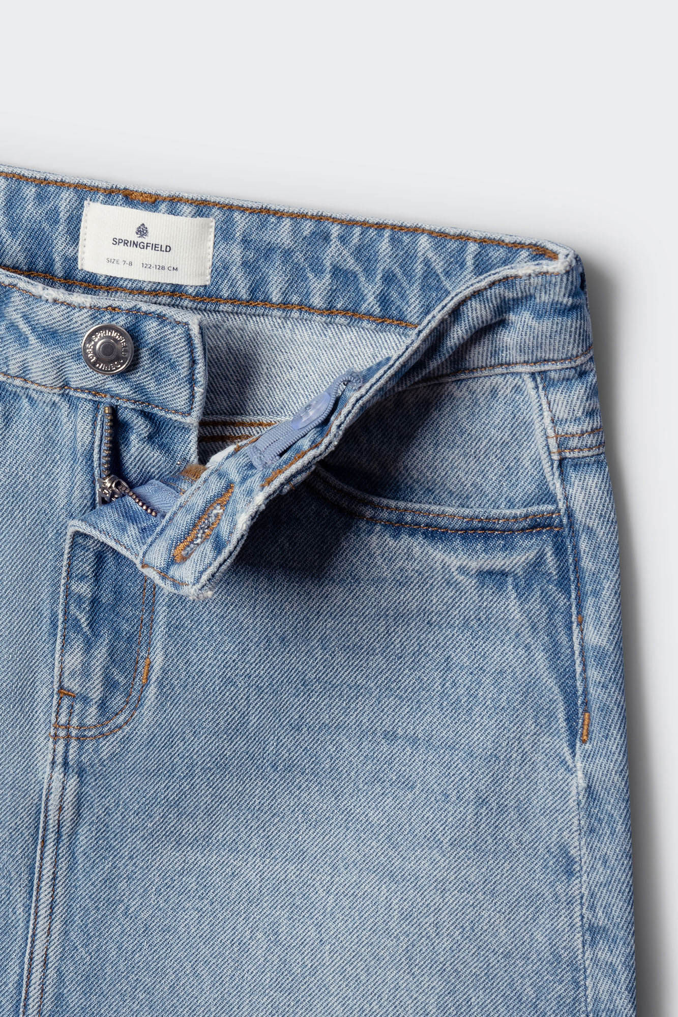 Springfield Kids Falda b&aacute;sica de denim para ni&ntilde;a azul indigo