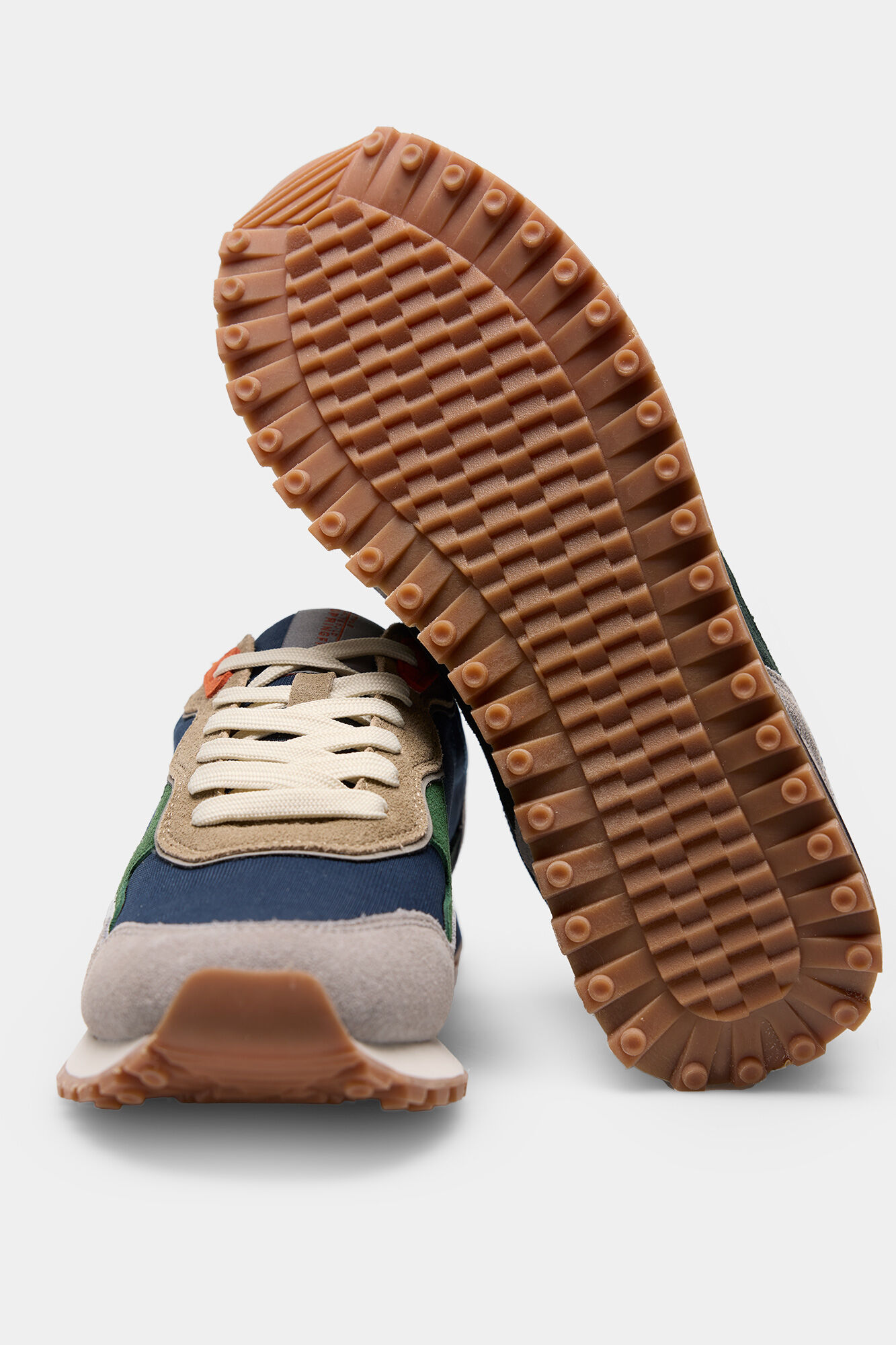 Springfield Zapatilla deportiva piel multicolor gris