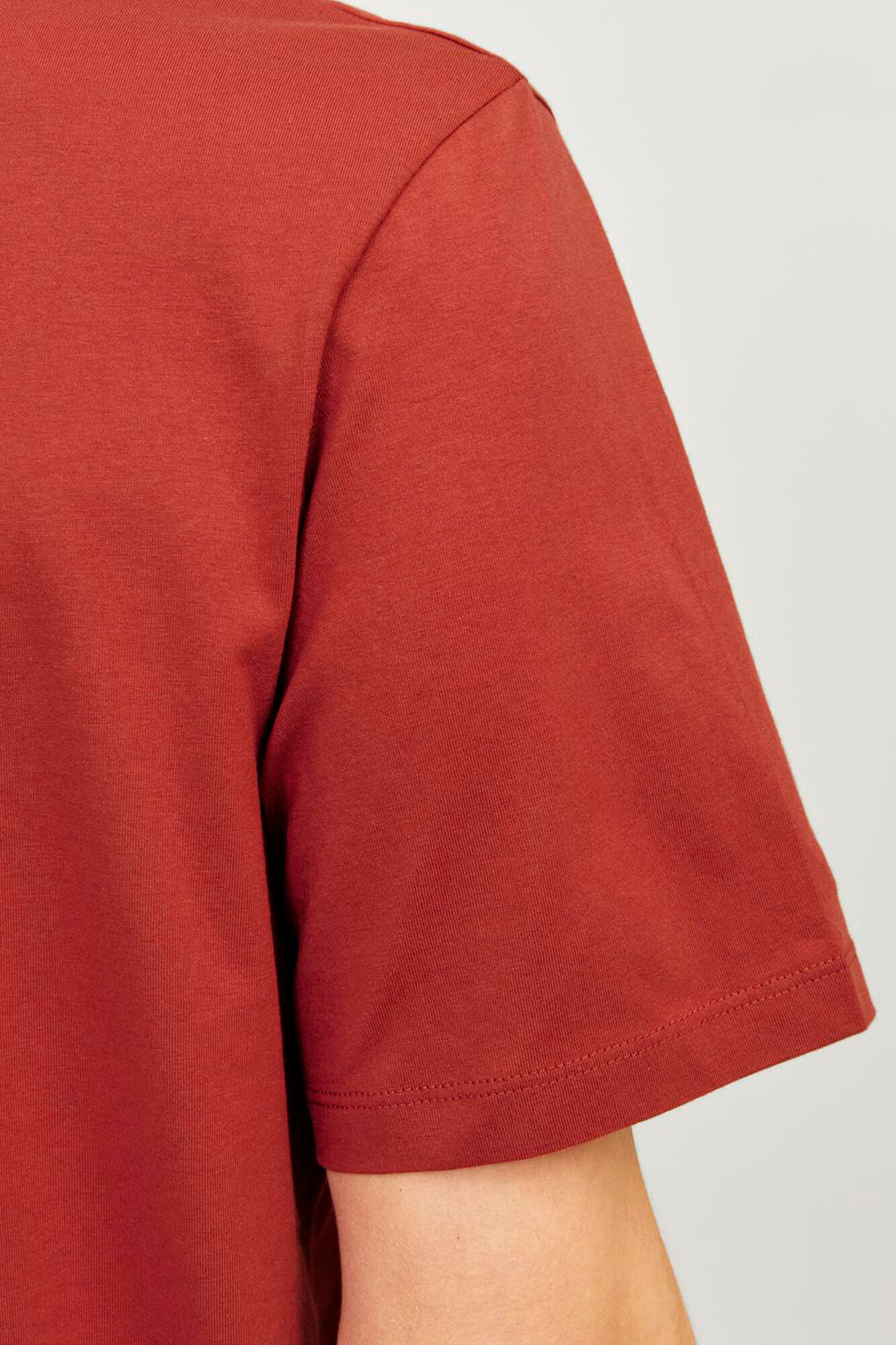 Jack & Jones Playera est&aacute;ndar fit rojo