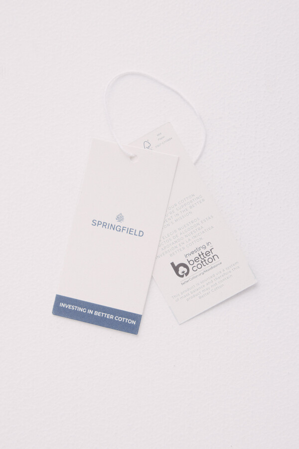 Springfield Camiseta ojales metálicos mangas negro