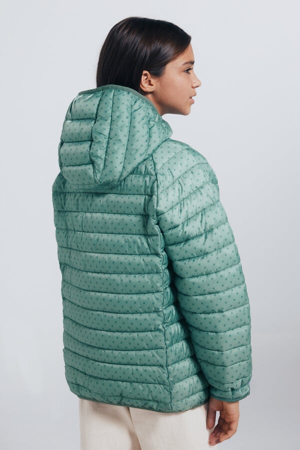 Springfield Kids Chaqueta acolchada estrellas niña verde