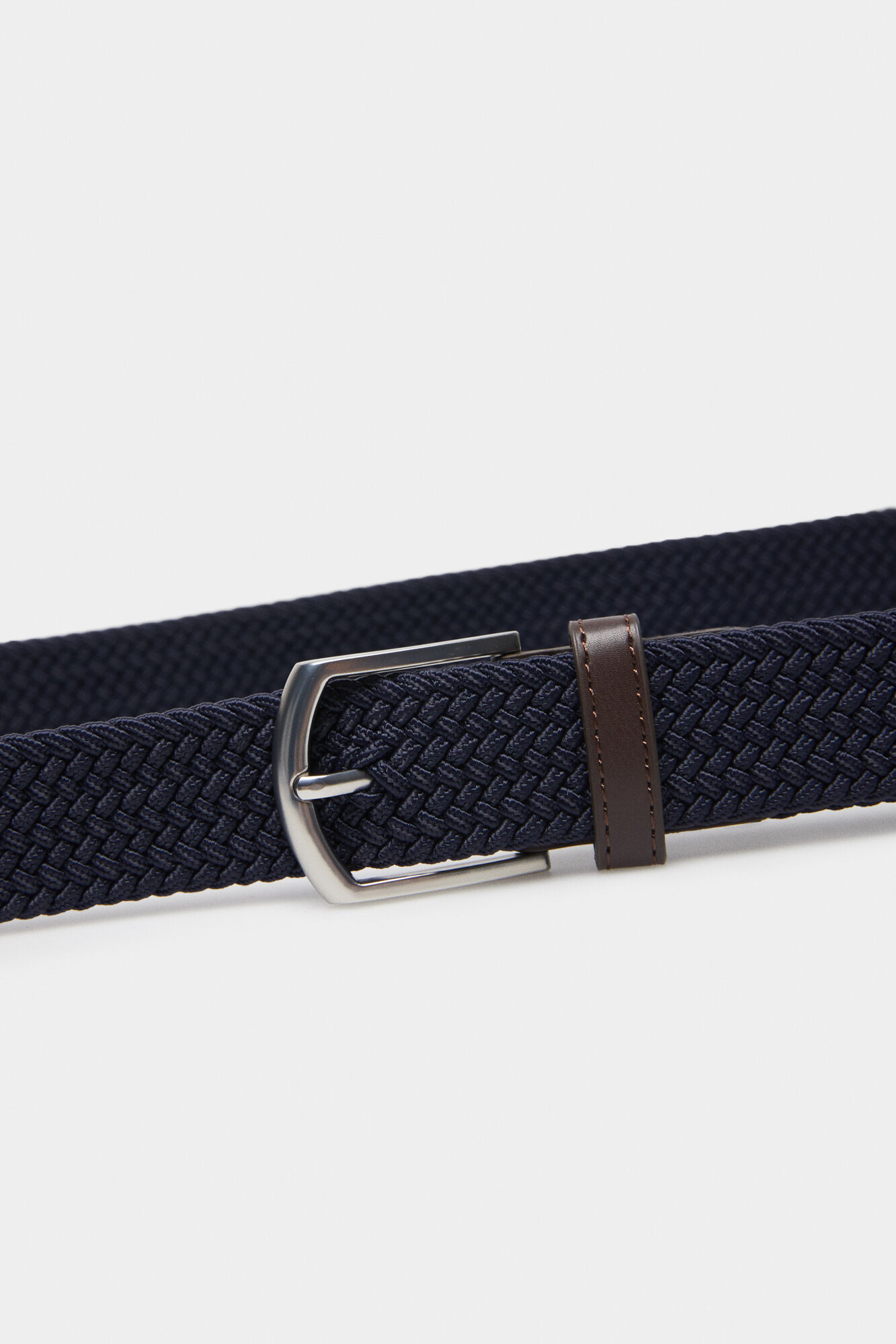 Springfield Cintur&oacute;n trenzado b&aacute;sico monocolor azulado