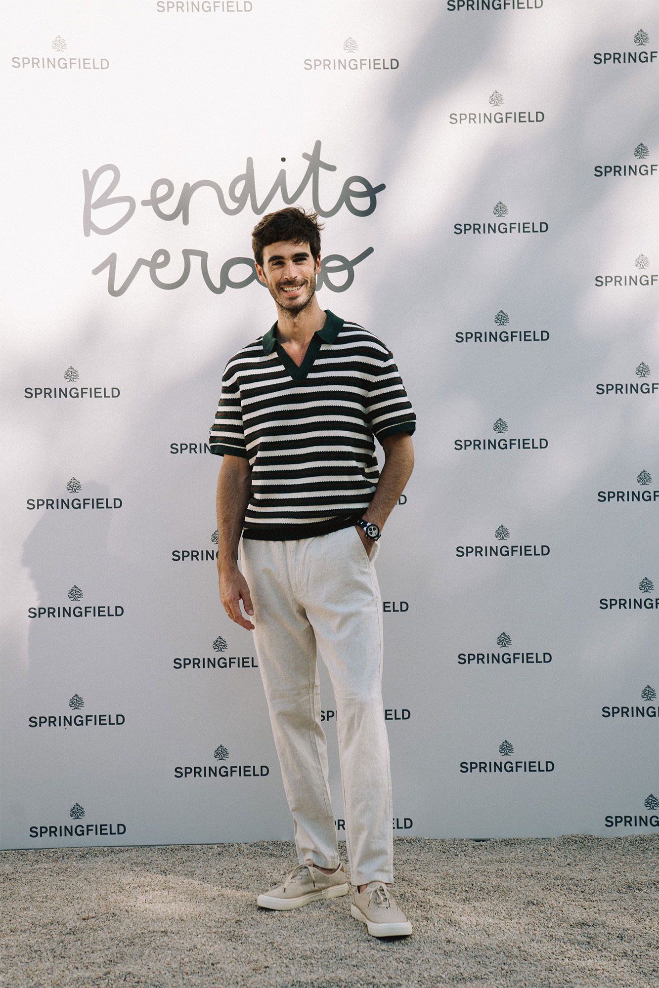 Springfield Pantal&oacute;n chino comfort fit de lino