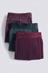 Springfield Pack 3 boxers púrpura