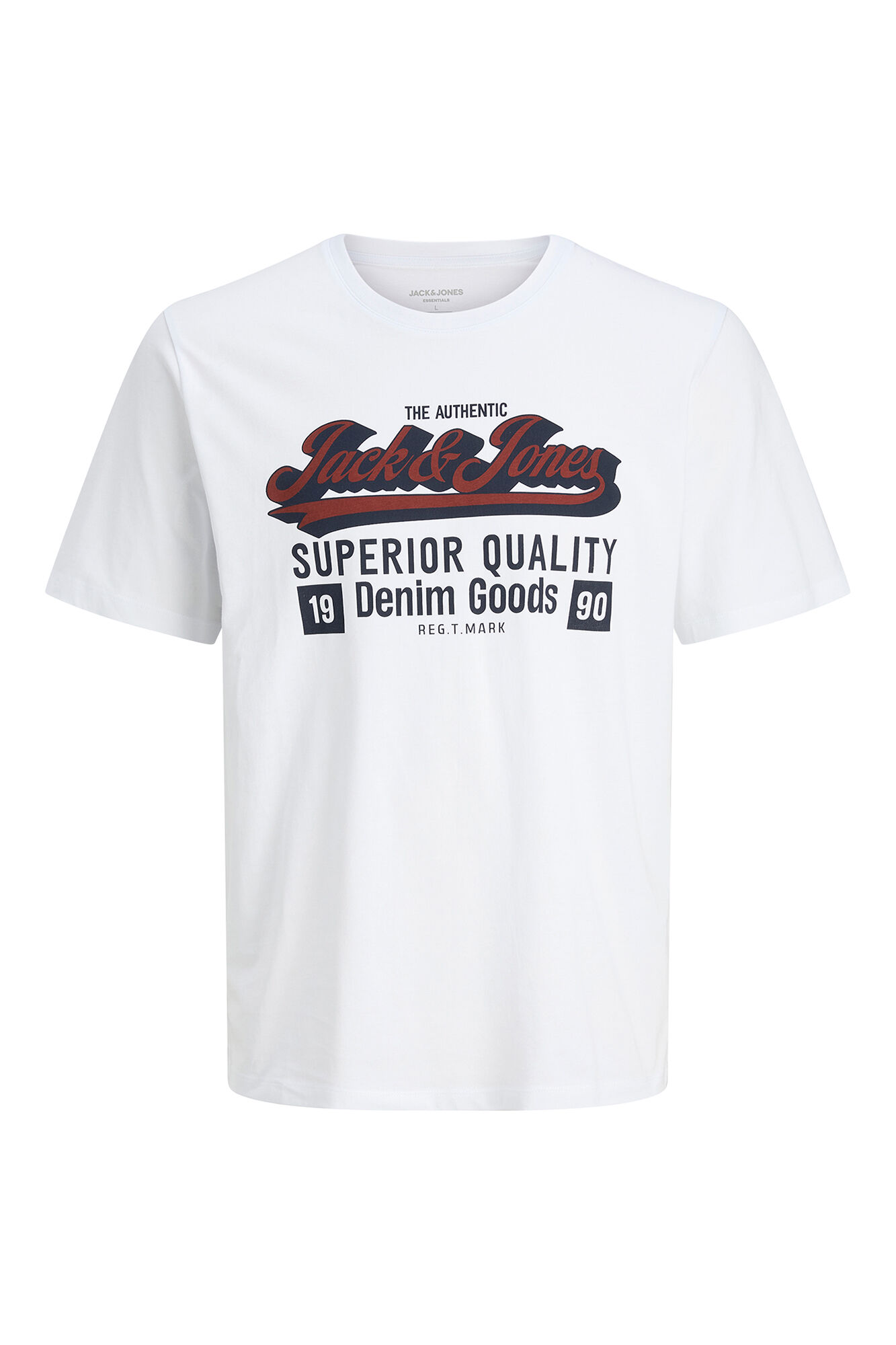 Jack & Jones Playera con logo grande natural