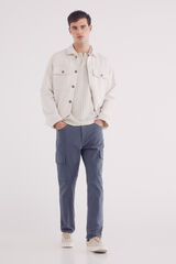 Springfield Jeans estructura cargo slim fit azul indigo