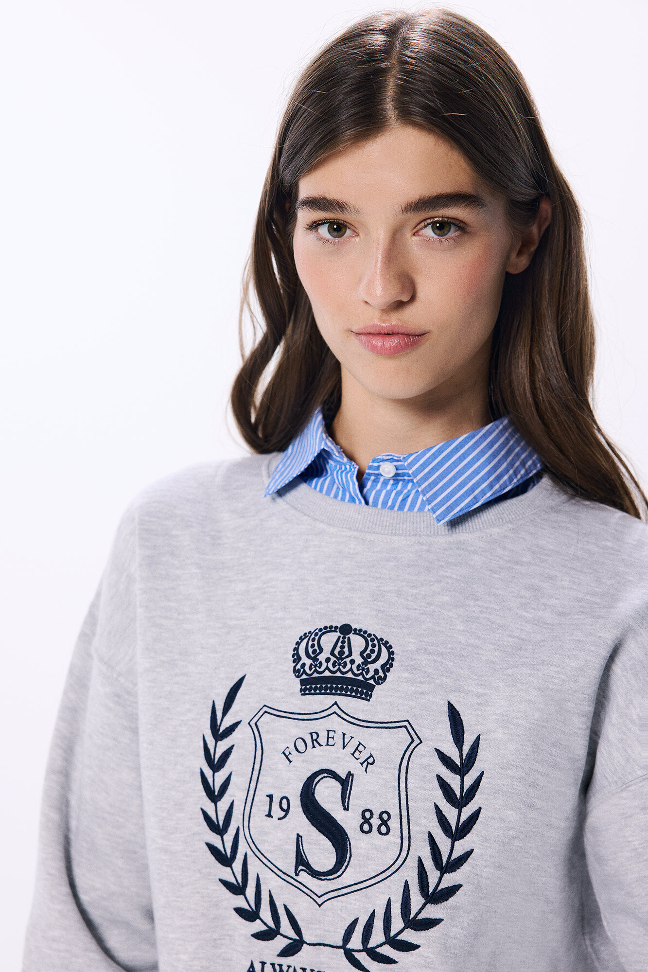 Springfield Sudadera "Forever 19 S 88" gris