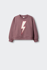 Springfield Kids Sudadera rayo frontal ni&ntilde;a rosa