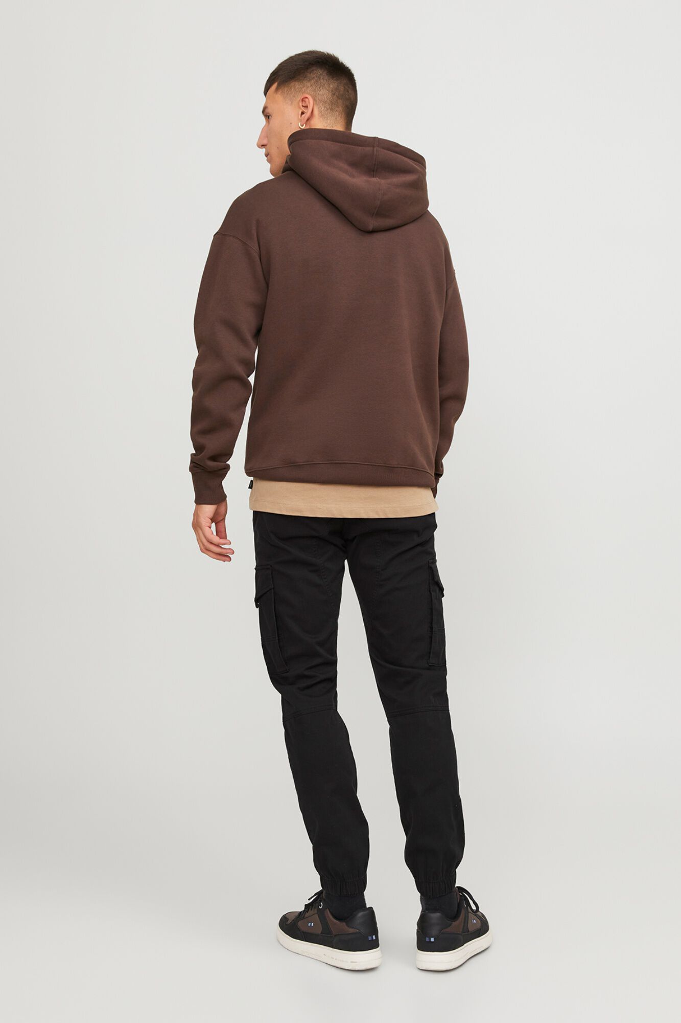 Jack & Jones Pantal&oacute;n cargo slim fit negro